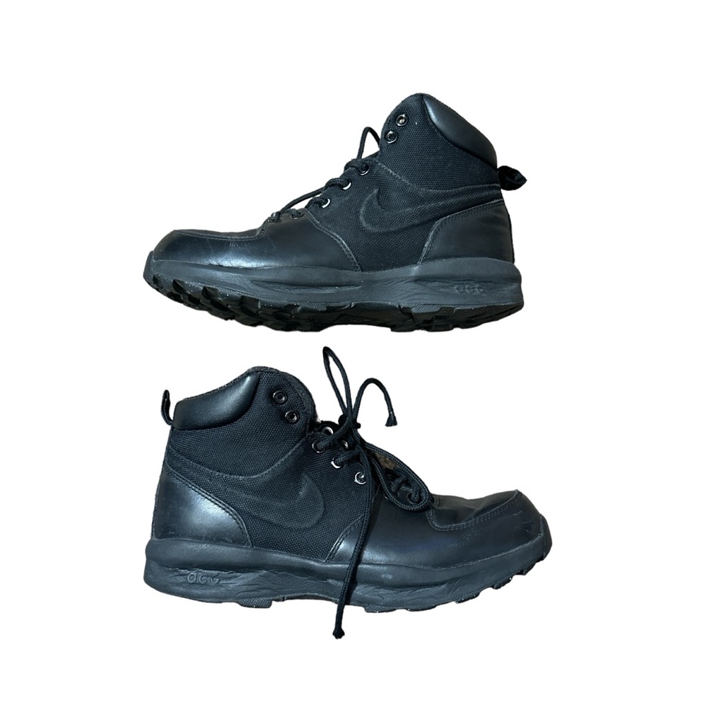 Nike ACG Manoa Black Leather High Top Boots Men's  7.5 - Picture 2 of 7